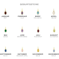 Amor Geburtssteine | Anhänger-Motivanhänger Damen